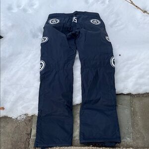 Jet Set Navy Ski Pants with Star Patches Size 2 or Medium